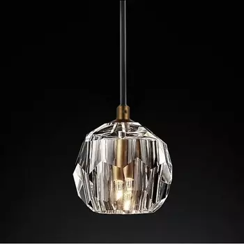 Подвесной светильник Rh Boule De Cristal Single Rod Pendant Brass ImperiumLoft 40,1543 (84594-22)
