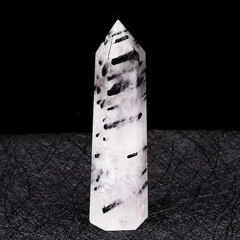 Черный турмалин кварцевый кристалл 50-80 мм АierCrystal