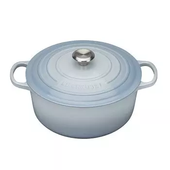 Le Creuset Кастрюля / жаровня с крышкой 24 см, голубой океан Signature Le Creuset