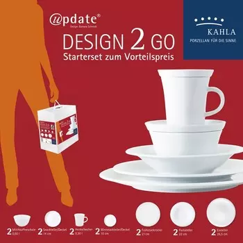 Kahla Набор столовой посуды 14 предметов белый Update Design 2 Go Kahla