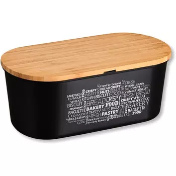 KESPER Хлебница 34 x 14 x 18 см, чёрная Kesper