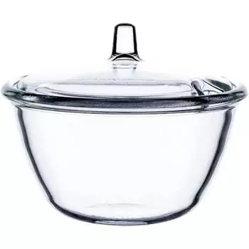 Konsimo Сахарница стеклянная с крышкой 12.6 x 9 см Latum Konsimo