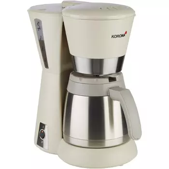 Korona Кофеварка 1л 800 Вт, песочно-серая 10225 Korona