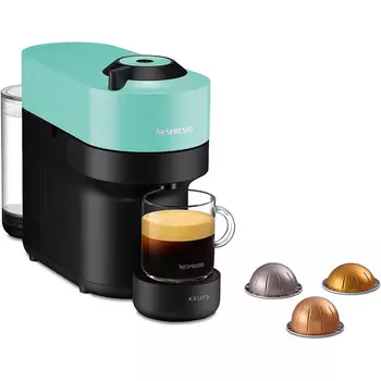 Krups Капсульная кофемашина 1500 Вт, мятно-зеленая Nespresso Vertuo Pop XN9204 Krups