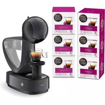 Krups Капсульная кофемашина 1.2 л 1500 Вт, черная Nescaf Dolce Gusto Infinissima Krups