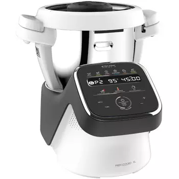 Krups Кухонный комбайн c измельчителем HP 50A81, 35 х 31 х 32 см, белый Prep & Cook XL KRUPS