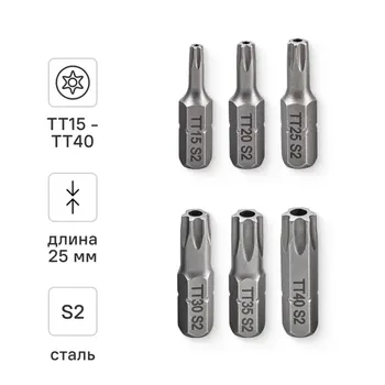 Набор бит магнитных Vira 303243, 6 шт.
