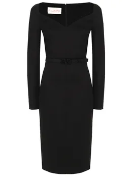 Платье-футляр шерстяное VALENTINO