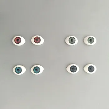 4 пары/лот DIY детские игрушки, пластиковые куклы, защитные глаза для BJD куклы, аксессуары, глазные яблоки для животных, игрушки, изготовление кукол, ремесло 14x10mm зелёный
