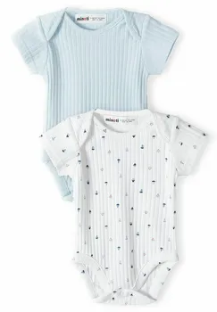 Боди 2 PACK MINOTI, цвет light/blue/white