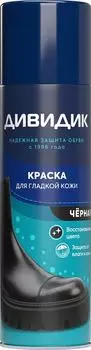 Краска для обуви Дивидик для гладкой кожи черная 250мл