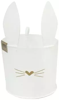 Корзинка для хранения Eva FUNNY Белая заяц 24*24*22см 8л