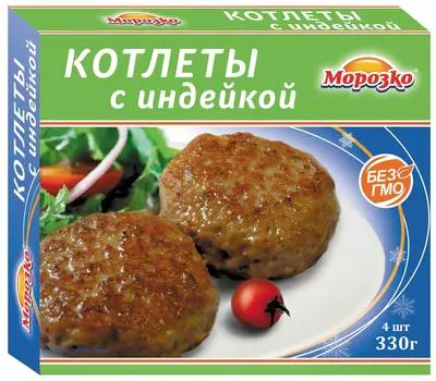 Котлеты Морозко с индейкой 330г - Vprok.ru Перекрёсток