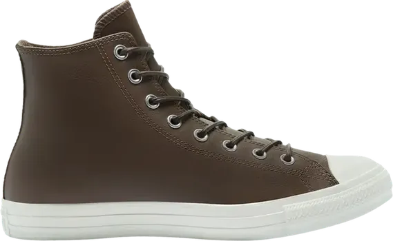Кроссовки Converse Chuck Taylor All Star High Color Leather - Engine Smoke, коричневый