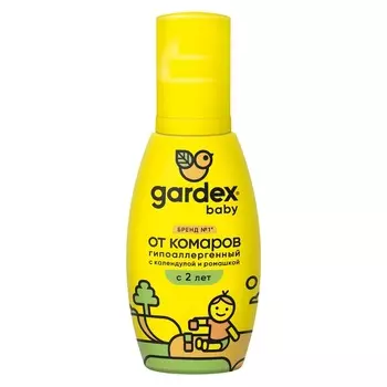 Gardex baby Спрей от комаров гипоаллергенный с календулой и ромашкой для детей с 2 лет 100 мл