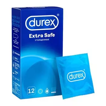 Durex Extra Safe Презервативы утолщенные 12 шт