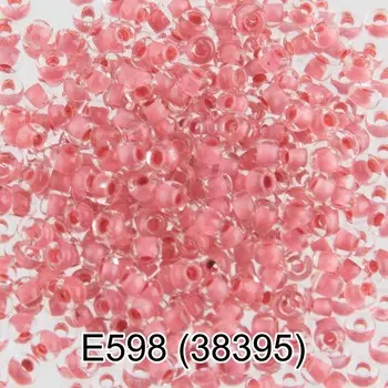(38395) Бисер прозрачный с цв.центром 10/0, круг.отв., 50г, Preciosa