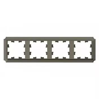 Рамка Systeme Electric AtlasDesign Antique четырехместная шампань (ATN100504)