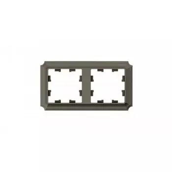 Рамка Systeme Electric AtlasDesign Antique двухместная шампань (ATN100502)