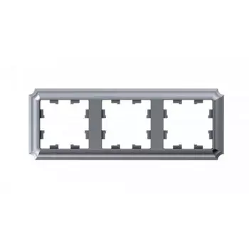 Рамка Systeme Electric AtlasDesign Antique трехместная алюминий (ATN100303)
