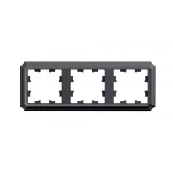 Рамка Systeme Electric AtlasDesign Antique трехместная сталь (ATN100903)