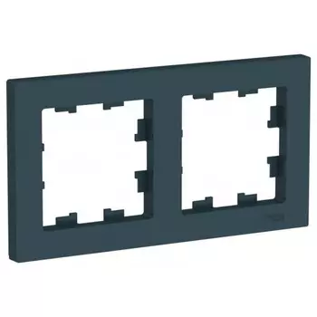 Рамка Systeme Electric AtlasDesign двухместная изумруд (ATN000802)