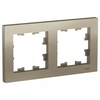 Рамка Systeme Electric AtlasDesign двухместная шампань (ATN000502)