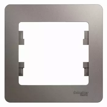 Рамка Systeme Electric Glossa одноместная платина (GSL001201)