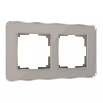 Рамка Werkel Elite двухместная дымчатая (a057875)