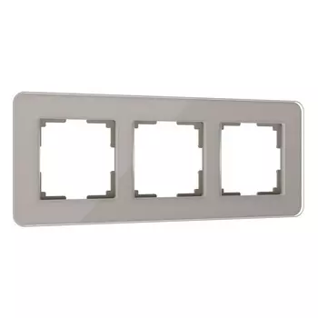 Рамка Werkel Elite трехместная дымчатая (a057876)