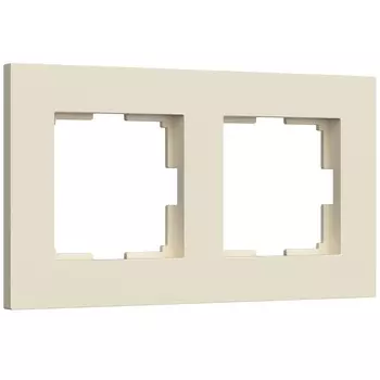 Рамка Werkel Slab двухместная айвори матовый (a062806)