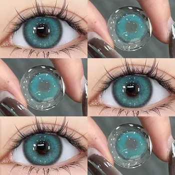 EYESHARE 2 шт./пара, натуральные цветные контактные линзы для глаз, новые зеленые линзы Colorcon, красивые цветные контактные линзы для глаз, красивые зрачки