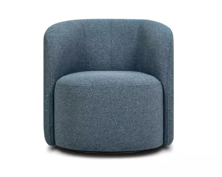 Кресло поворотное Мэник Textile Blue