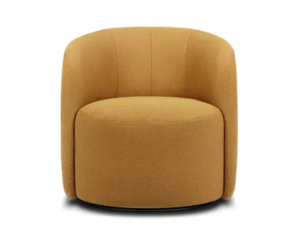 Кресло поворотное Мэник Textile Yellow