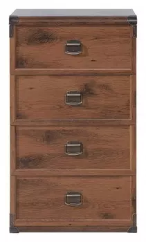 Комод Индиана JКОМ 4s/50 BlackRedWhite 00004874, JКОМ 4s/50