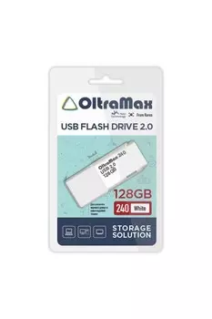 Флешка 128Gb USB 2.0 OltraMax 240, белый (OM-128GB-240-White)