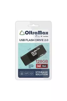 Флешка 128Gb USB 2.0 OltraMax 240, черный (OM-128GB-240-Black)