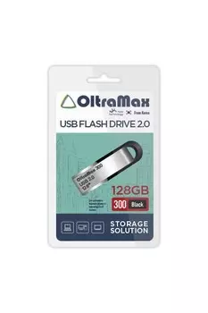 Флешка 128Gb USB 2.0 OltraMax 300, черный (OM-128GB-300-Black)