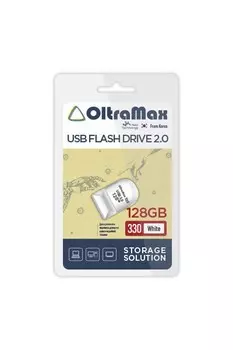 Флешка 128Gb USB 2.0 OltraMax 330 , белый ( OM-128GB-330-White)