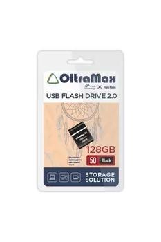 Флешка 128Gb USB 2.0 OltraMax 50, черный (OM-128GB-50-Black)