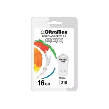 Флешка 16Gb USB 2.0 OltraMax 210, белый (OM-16GB-210-White)