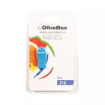 Флешка 16Gb USB 2.0 OltraMax 210, синий (OM-16GB-210-Blue)