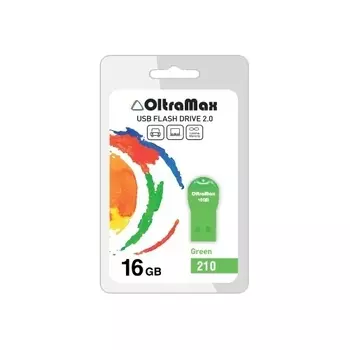 Флешка 16Gb USB 2.0 OltraMax 210, зеленый (OM-16GB-210-Green)