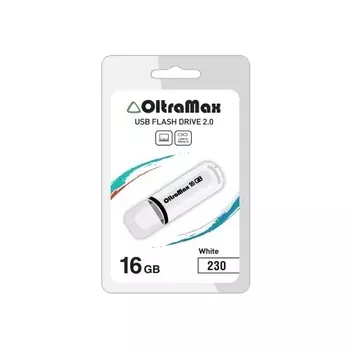 Флешка 16Gb USB 2.0 OltraMax 230, белый (OM-16GB-230-White)