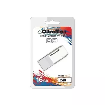 Флешка 16Gb USB 2.0 OltraMax 240, белый (OM-16GB-240-White)
