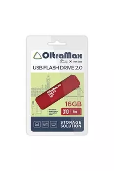 Флешка 16Gb USB 2.0 OltraMax 310, красный (OM-16GB-310-Red)