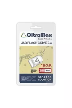 Флешка 16Gb USB 2.0 OltraMax 330, белый (OM-16GB-330-White)