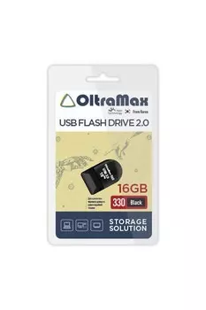 Флешка 16Gb USB 2.0 OltraMax 330, черный (OM-16GB-330-Black)