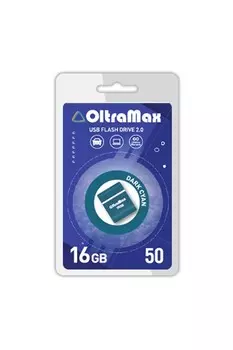 Флешка 16Gb USB 2.0 OltraMax 50, темно-голубой (OM-16GB-50-Dark Cyan)
