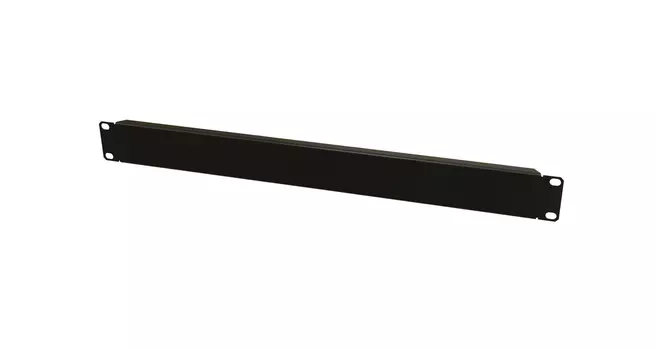 Фальшпанель Hyperline RAL 9005, 1U, черный (BPV-1-RAL9005)